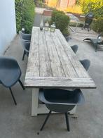 Tuintafel & 8 stoelen, Ophalen of Verzenden, Zo goed als nieuw, Rechthoekig, Aluminium