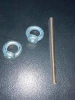 Oogbouten m 12 2 2 stuks en Draadstang RVS, 100 tot 250 mm, Gebruikt, Ophalen of Verzenden, Rvs