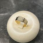 14k gouden ring massief model prachtig met stenen, Sieraden, Tassen en Uiterlijk, Ringen, Ophalen of Verzenden, Nieuw, Goud