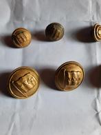 8 antieke uniform knopen van n.a.s.m, Overige materialen, Ophalen of Verzenden, Zo goed als nieuw