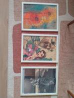 Drie foto frames fiskbo wit met diamond painting, Gebruikt, Ophalen of Verzenden