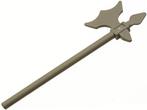 Lego Dark Gray Minifigure, Weapon Axe, Halberd Elaborate, Ophalen of Verzenden, Gebruikt, Losse stenen, Lego
