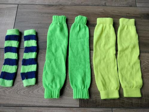 beenwarmers fel groen geel blauw effen streep, Kleding | Dames, Sokken en Kousen, Zo goed als nieuw, Overige typen, Overige maten