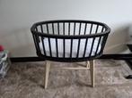 Super mooie zwarte ovalen wieg!, Kinderen en Baby's, Babywiegjes en Ledikanten, Ophalen, Zo goed als nieuw, Wieg