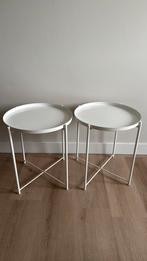 Ikea bijzettafels - 2 stuks, Huis en Inrichting, Tafels | Bijzettafels, Minder dan 55 cm, Rond, Zo goed als nieuw, Ophalen