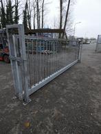 Schuifpoort met 1 los deel, Ophalen, Met poort, Gebruikt, Spijlenhekwerk