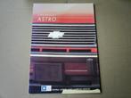 Chevrolet Astro 1991 8 pag., Verzenden, Zo goed als nieuw, Chevrolet