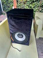 Ground Zero subwoofer met kist en versterker, Ophalen, Zo goed als nieuw