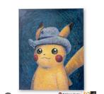 Pikachu Van Gogh Canvas (95x75) - Grootste Exemplaar!, Ophalen of Verzenden