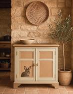 Schattig antiek grenen kastje / commode, Ophalen, Zo goed als nieuw, 25 tot 50 cm, 100 tot 150 cm