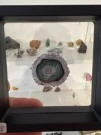 Amethist stalactiet schijf, Verzamelen, Mineralen en Fossielen, Ophalen of Verzenden