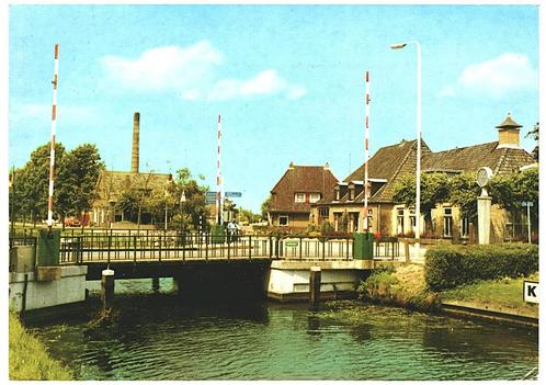 805527	Donkerbroek	Friesland	Brug	Gelopen met postzegel, Verzamelen, Ansichtkaarten | Nederland, Gelopen, Friesland, Ophalen of Verzenden