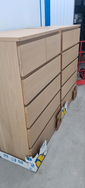 2 zgan. ikea malm ladekasten zie omschrijving 