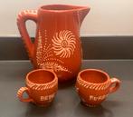 Karaf met 2 mokjes, Huis en Inrichting, Keuken | Servies, Overige typen, Nieuw, Ophalen of Verzenden, Overige stijlen