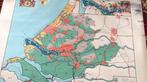 Zuid Holland op zeildoek, Antiek en Kunst, Antiek | Schoolplaten, Ophalen of Verzenden, Aardrijkskunde