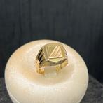 14 karaat gouden ring zegelring nieuw, Ophalen of Verzenden, Nieuw, Goud