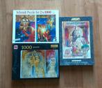 3 puzzels thema Egypte van 1000 stukjes, Ophalen, 500 t/m 1500 stukjes, Zo goed als nieuw, Legpuzzel