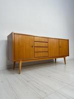 Vintage Walnoot Hout Sideboard Dressoir Retro Jaren 60, Overige materialen, 150 tot 200 cm, Vintage, Retro, Mid-Century, Ophalen of Verzenden