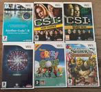6 nintendo Wii games, Spelcomputers en Games, Games | Nintendo Wii, 3 spelers of meer, Ophalen of Verzenden, Zo goed als nieuw
