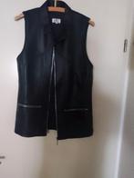Zwart leren gilet, Kleding | Heren, Ophalen of Verzenden, Zo goed als nieuw