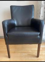 Fauteuil, Huis en Inrichting, Fauteuils, Ophalen of Verzenden, Zo goed als nieuw, Leer
