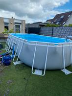 Intex 610x305 met zandfilterpomp, Tuin en Terras, Zwembaden, Ophalen, Zo goed als nieuw, Rechthoekig, Minder dan 80 cm