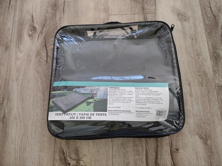 Prachtig nieuw antraciet tenttapijt, tentvloer, tentzeil., Caravans en Kamperen, Kampeeraccessoires, Nieuw, Ophalen of Verzenden