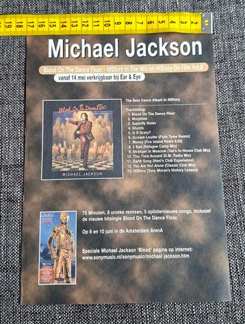 Michael Jackson Blood on the Dance Floor advertentie beschikbaar voor biedingen