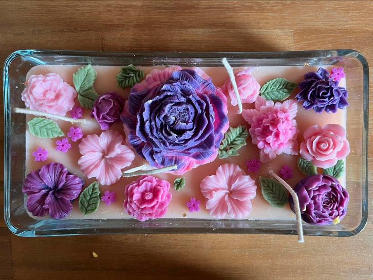 Hand gemaakte kaarsen, Huis en Inrichting, Woonaccessoires | Kandelaars en Kaarsen, Nieuw, Kaars, Minder dan 25 cm, Goud, Zwart