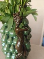 Bronzen Beeld Sjaal Danseres gesigneerd "Milo" 36,5 cm, Antiek en Kunst, Ophalen of Verzenden