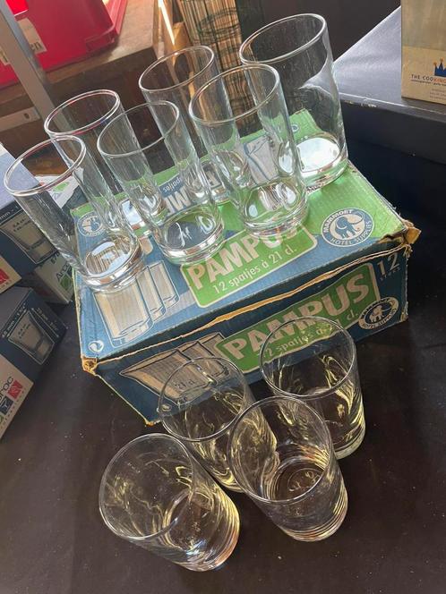 Pampus spatjes & Bierflutes 150 st., Verzamelen, Glas en Borrelglaasjes, Gebruikt, Ophalen of Verzenden