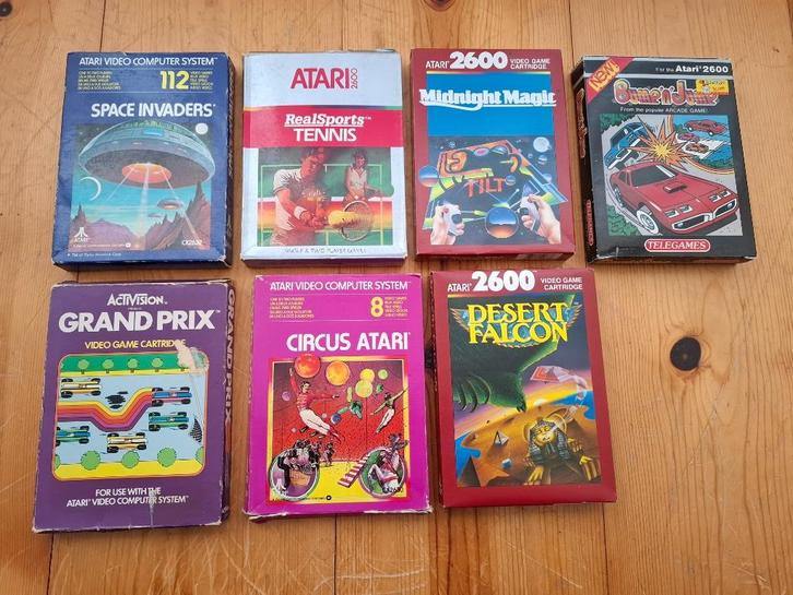 Atari lot games compleet, Spelcomputers en Games, Games | Atari, Gebruikt, Atari 2600, Avontuur en Actie, 2 spelers, Vanaf 7 jaar