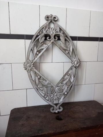 oude lijst spiegel, antiek rooster vintage Frans brocante beschikbaar voor biedingen