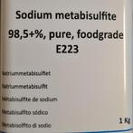 Sodium metabisulfite 1 Kg  Natriummetabisulfiet , Nieuw, Ophalen of Verzenden