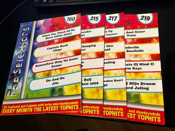 4 x pop selections bladmuziek beschikbaar voor biedingen