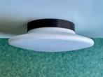 XL Vintage 70’s Bauhaus RZB Discus Plafonnière / Wandlamp, Ophalen of Verzenden, Zo goed als nieuw, Glas, Bauhaus