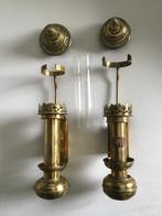 2 Antiek koperen Rijtuig Koets Lantaarns, Ophalen of Verzenden, Koper of Brons