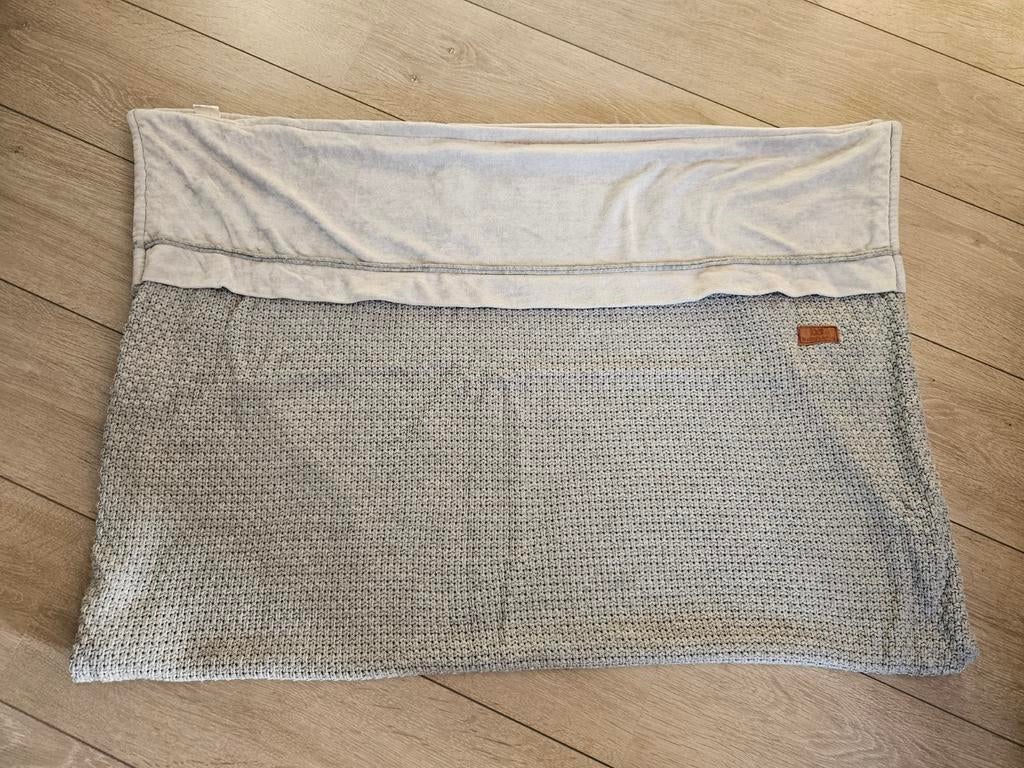 Baby only ledikantdeken ledikant deken gebreid grijs, Ophalen of Verzenden, Zo goed als nieuw, Deken