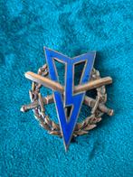 Embleem MLV + GMZ Militair Lichamelijke Vorming 1949, Ophalen of Verzenden, Nederland, Embleem of Badge