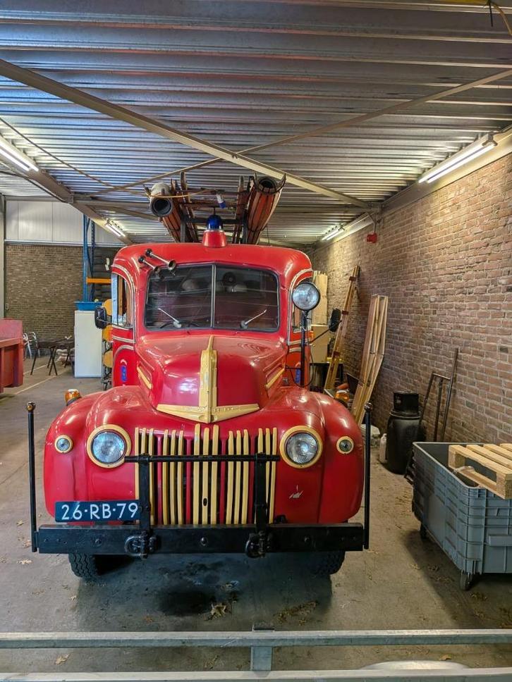 oldtimer Brandweer wagen, Auto's, Oldtimers, Particulier, Oldsmobile, Benzine, Overige carrosserieën, Handgeschakeld, Rood, Overige kleuren
