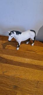 Schleich paard 2 wit met zwart, Ophalen of Verzenden, Zo goed als nieuw, Paard, Beeldje of Figuurtje