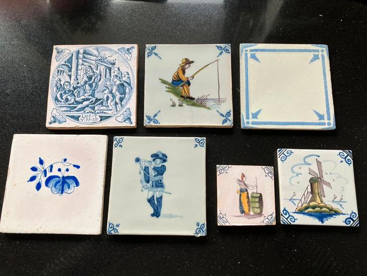 Groepje tegels, Antiek en Kunst, Antiek | Wandborden en Tegels, Ophalen of Verzenden