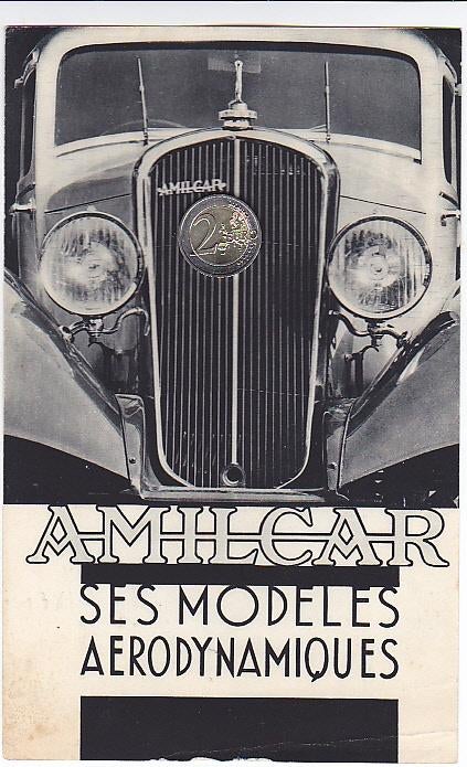 Amilcar leaflet folder aerodynamisch voiture auto, Ophalen of Verzenden, Zo goed als nieuw, Overige merken