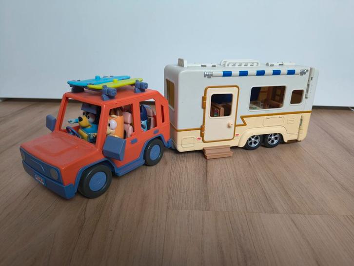 Bluey Auto & Caravan - Zo Goed Als Nieuw!, Kinderen en Baby's, Speelgoed | Overig, Zo goed als nieuw, Jongen of Meisje, Ophalen