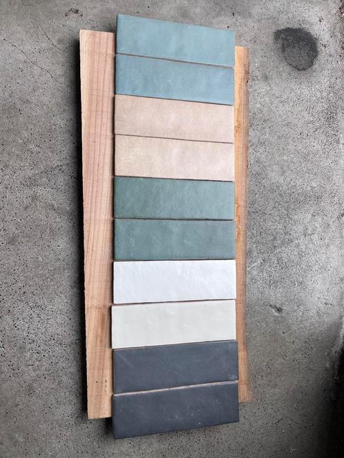 Verschillende kleuren tegeltjes Equipe, Doe-het-zelf en Verbouw, Tegels, Nieuw, Wandtegels, Keramiek, 20 tot 40 cm, Minder dan 20 cm