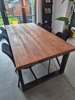 Feelings Kenzo eettafel, mangohout **Doe een goed bod**, Ophalen, Gebruikt, 200 cm of meer, 50 tot 100 cm