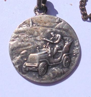 Zilveren (?) Talisman St Christoffel beschermheilige reizige beschikbaar voor biedingen