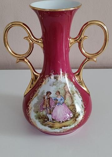 VINTAGE PRACHTIGE LIMOGES PORSELEINEN VAAS beschikbaar voor biedingen