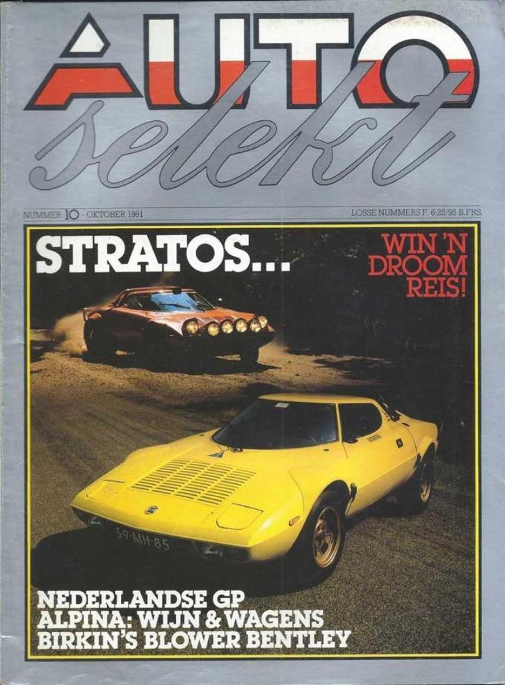 Autoselekt 10 1981 : BMW Alpina B7 - Lancia Stratos - Mazda, Boeken, Auto's | Folders en Tijdschriften, Gelezen, Algemeen, Ophalen of Verzenden