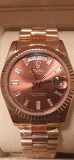 Rolex lady daydate rose goud. chocolade bruine wijzerplaat, Ophalen of Verzenden, Nieuw, Staal, Rolex